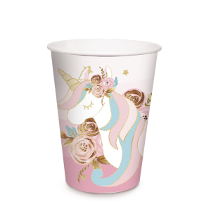 VASOS PAPEL UNICORNIO