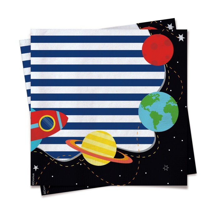 20 SERVILLETAS PAPEL ASTRONAUTA