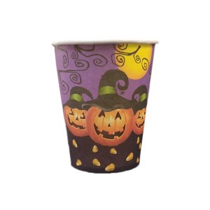 10 VASOS PAPEL CALABAZAS