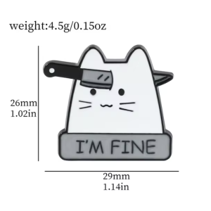 PIN I'M FINE