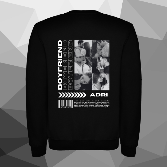 SUDADERA - BOYFRIEND Y NOMBRE