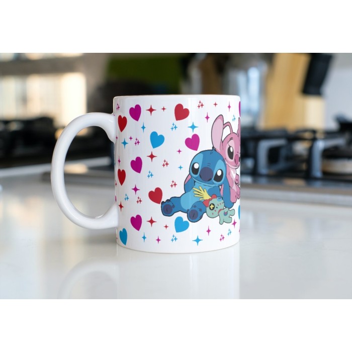 TAZA STITCH & ANGEL